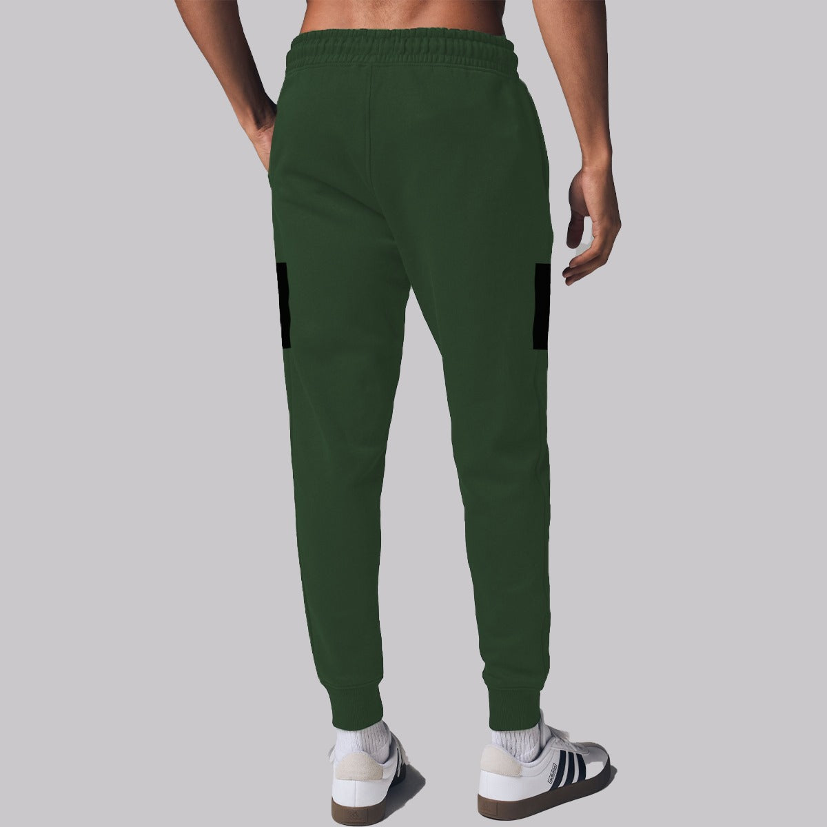 Men Close Bottom Zipper Pocket Fashion Trouser - Commando Green