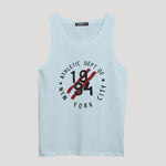 HG "NEW YORK CITY" Printed ActiveFit Sleeveless Vest - Sky