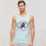 HG "NEW YORK CITY" Printed ActiveFit Sleeveless Vest - Sky