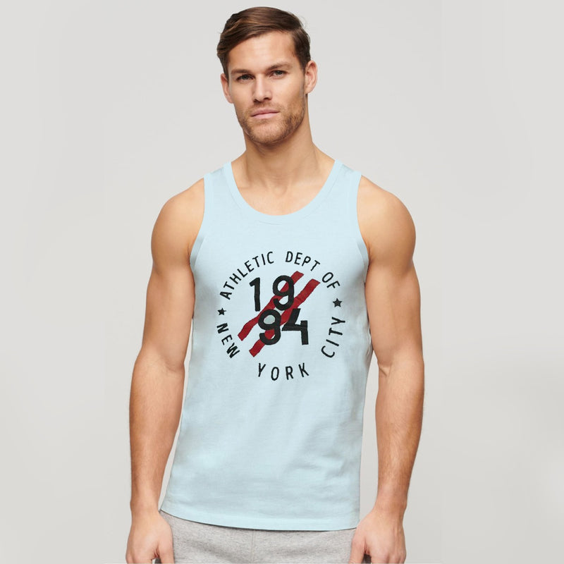 HG "NEW YORK CITY" Printed ActiveFit Sleeveless Vest - Sky