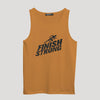 HG "Finish Strong" Printed ActiveFit Sleeveless Vest - Mustered Yellow