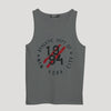 Men Graphic Printed ActiveFit Sleeveless Vest - Gray