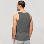 Men Graphic Printed ActiveFit Sleeveless Vest - Gray