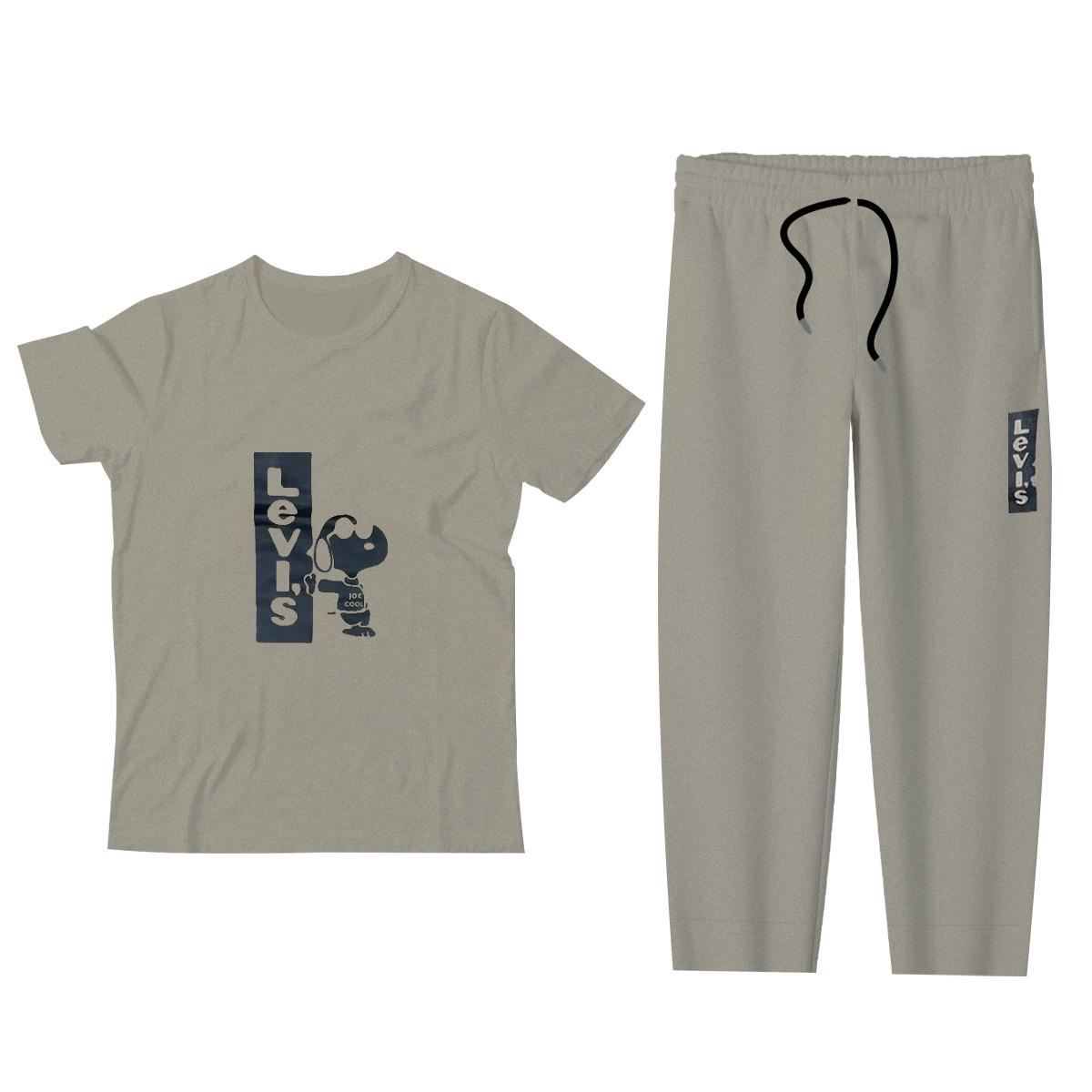 Boy's Printed Summers Track Suit - Skin