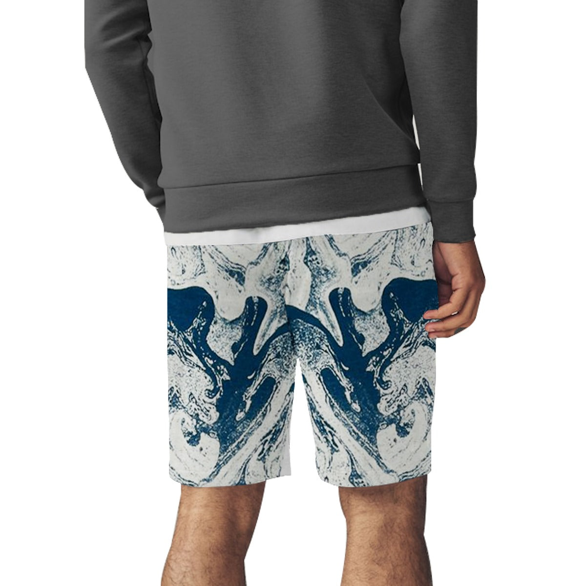 Men's Artistic Printed Two Quarter Shorts - Printed