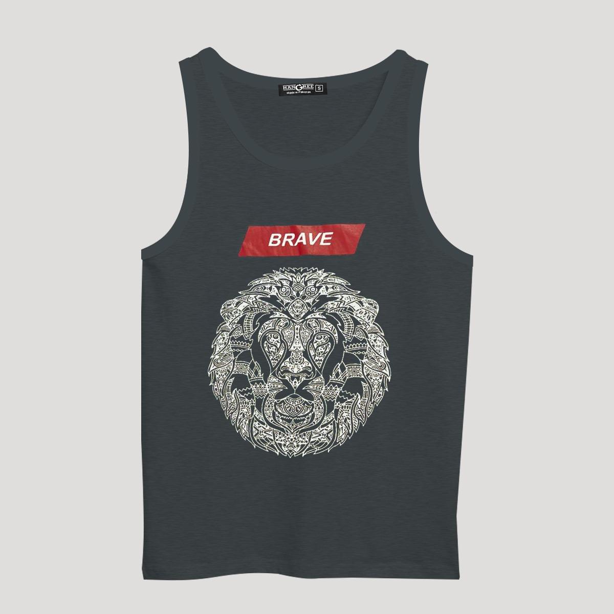 Men Graphic Printed ActiveFit Sleeveless Vest - Dark Gray