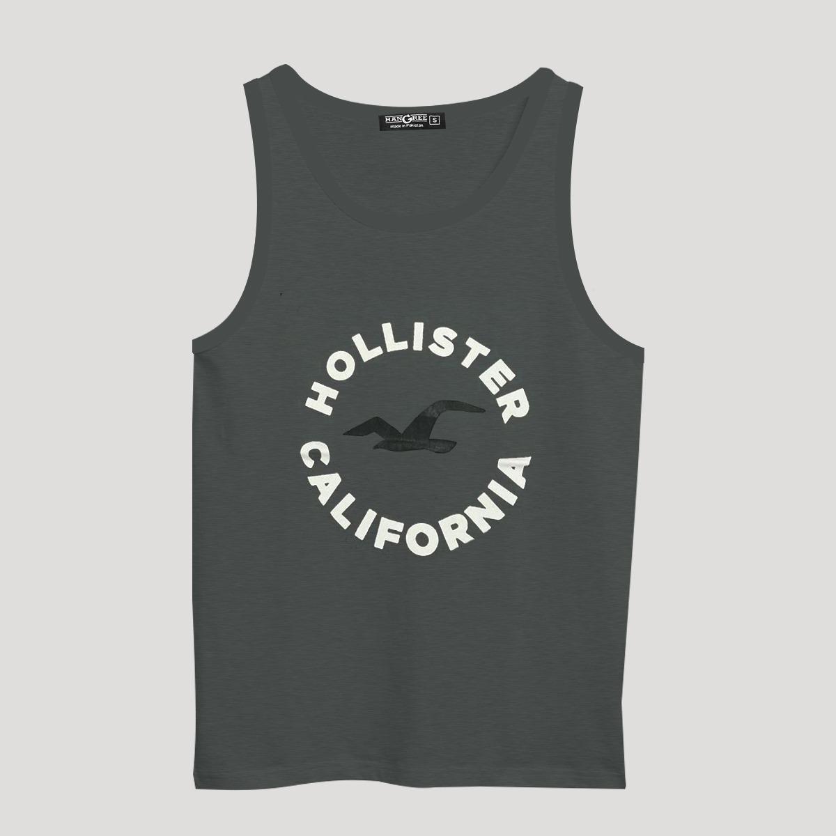 Men Graphic Printed ActiveFit Sleeveless Vest - Dark Gray