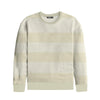 Yarn Dyed Stripped Terry Sweat Shirt - Off White (Minor Fault)