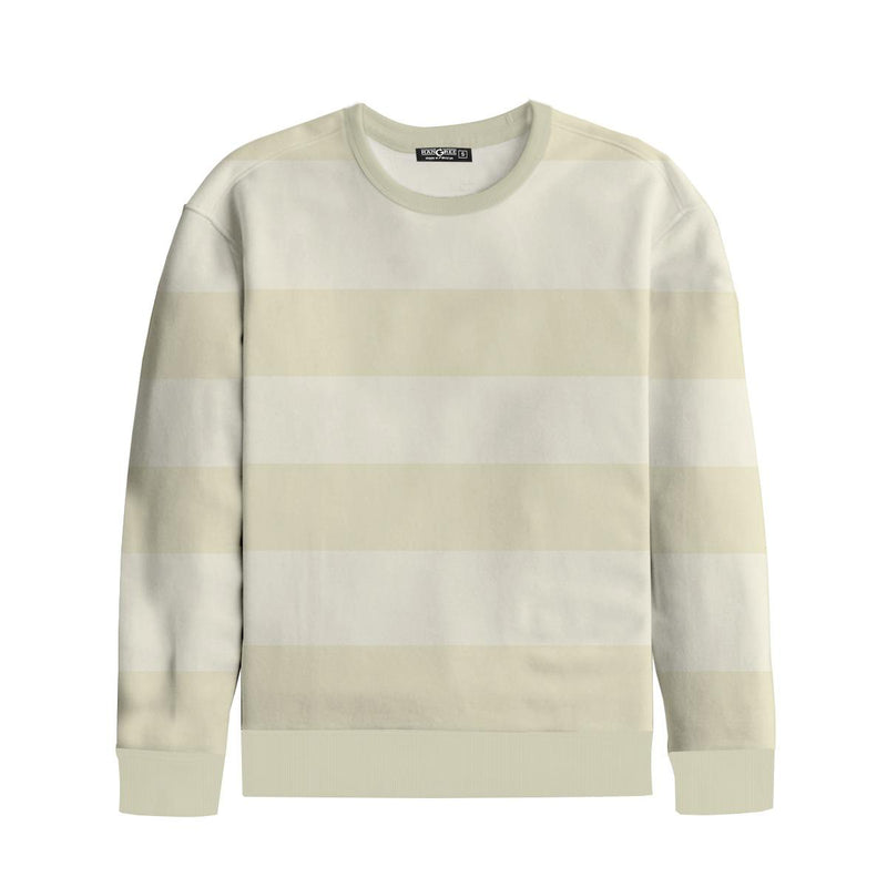 Yarn Dyed Stripped Terry Sweat Shirt - Off White (Minor Fault)