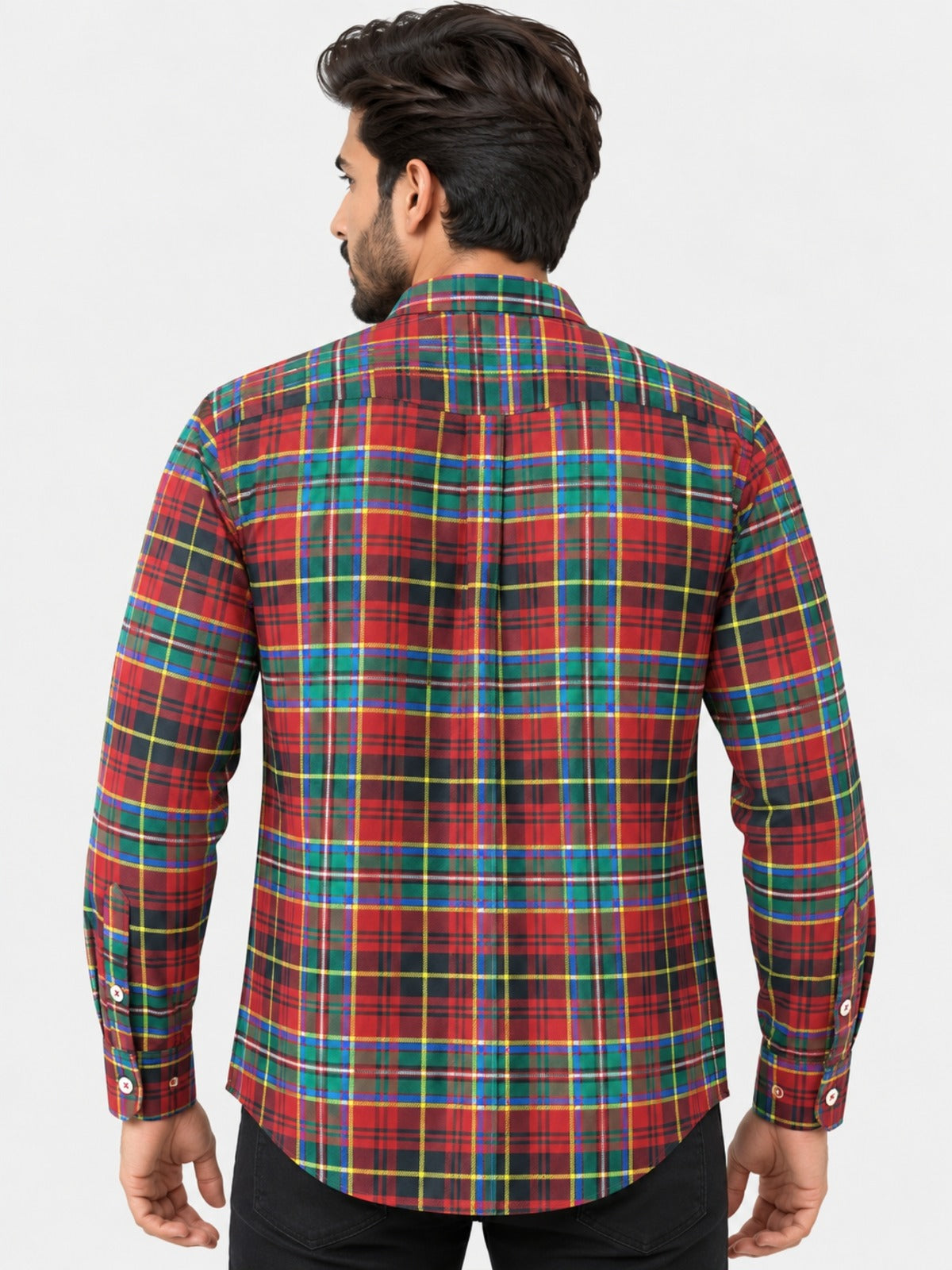 Men's Premium Multicolor Winter Check Casual Shirt