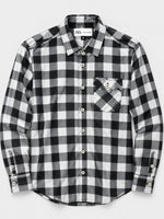 Men's Premium White & Black Winter Check Shirt