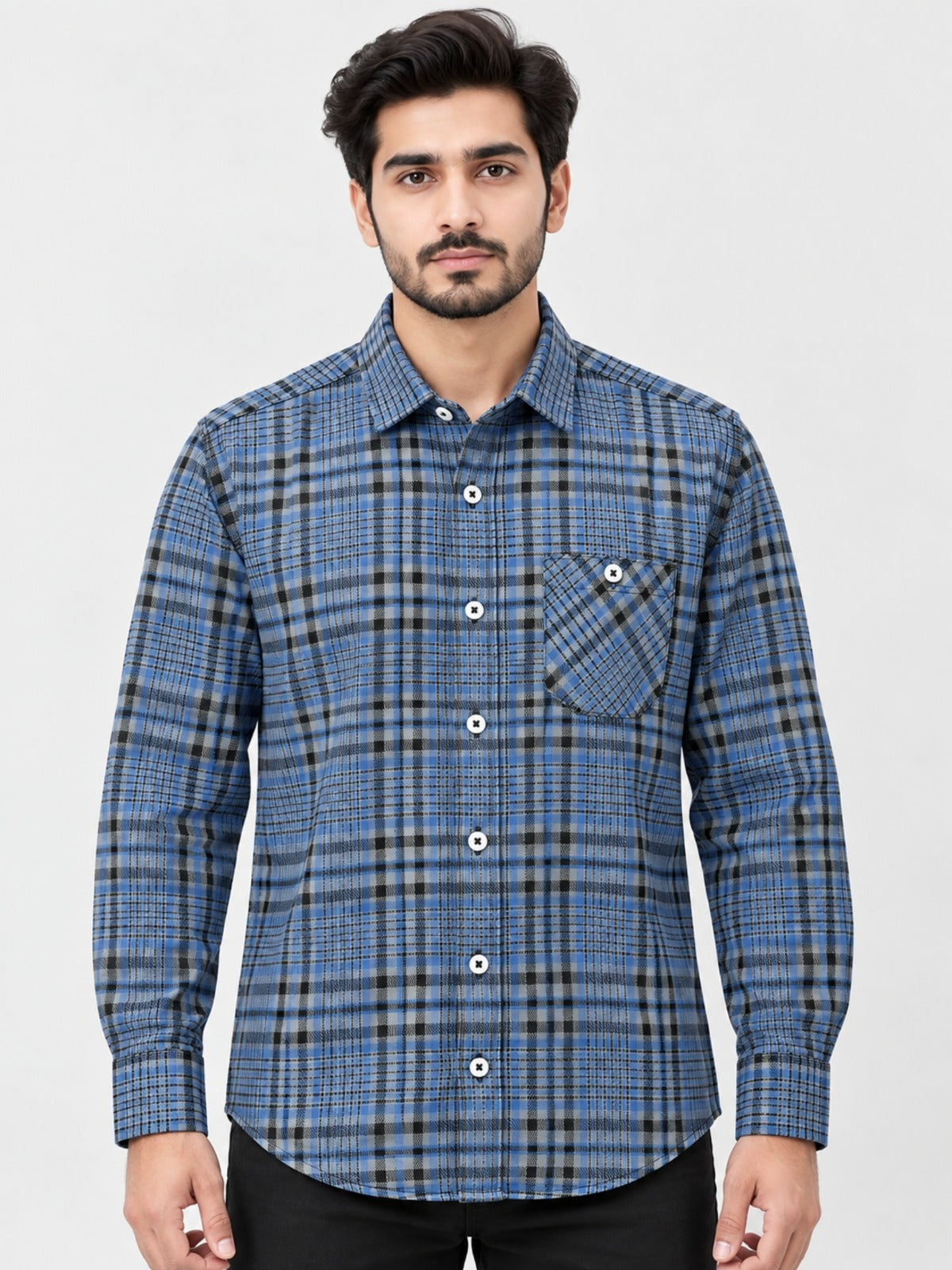 Men's Premium Winter Check Casual Shirt