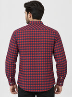 Men's Premium Winter Small Check Casual Shirt
