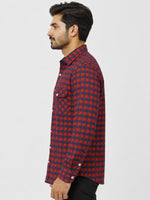 Men's Premium Winter Small Check Casual Shirt