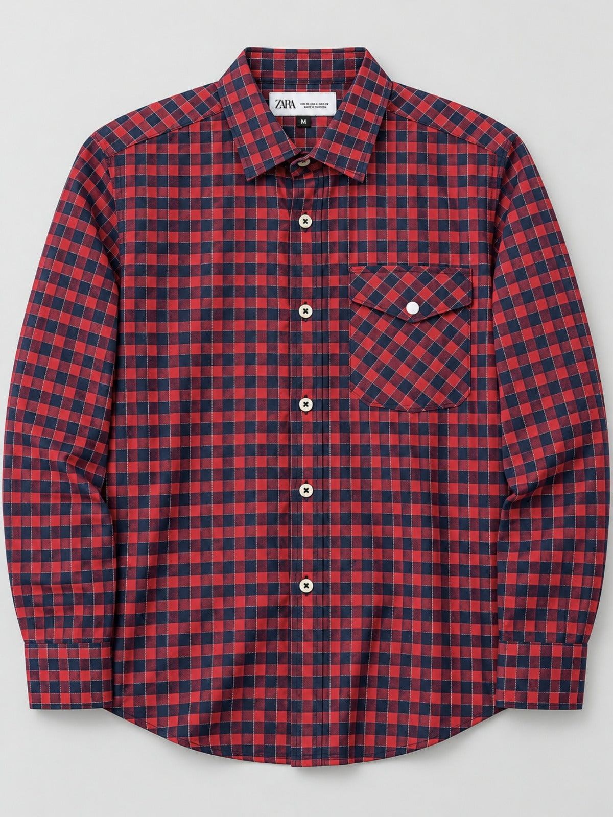 Men's Premium Winter Small Check Casual Shirt