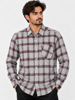 Men's Premium Winter Small Check Casual Shirt