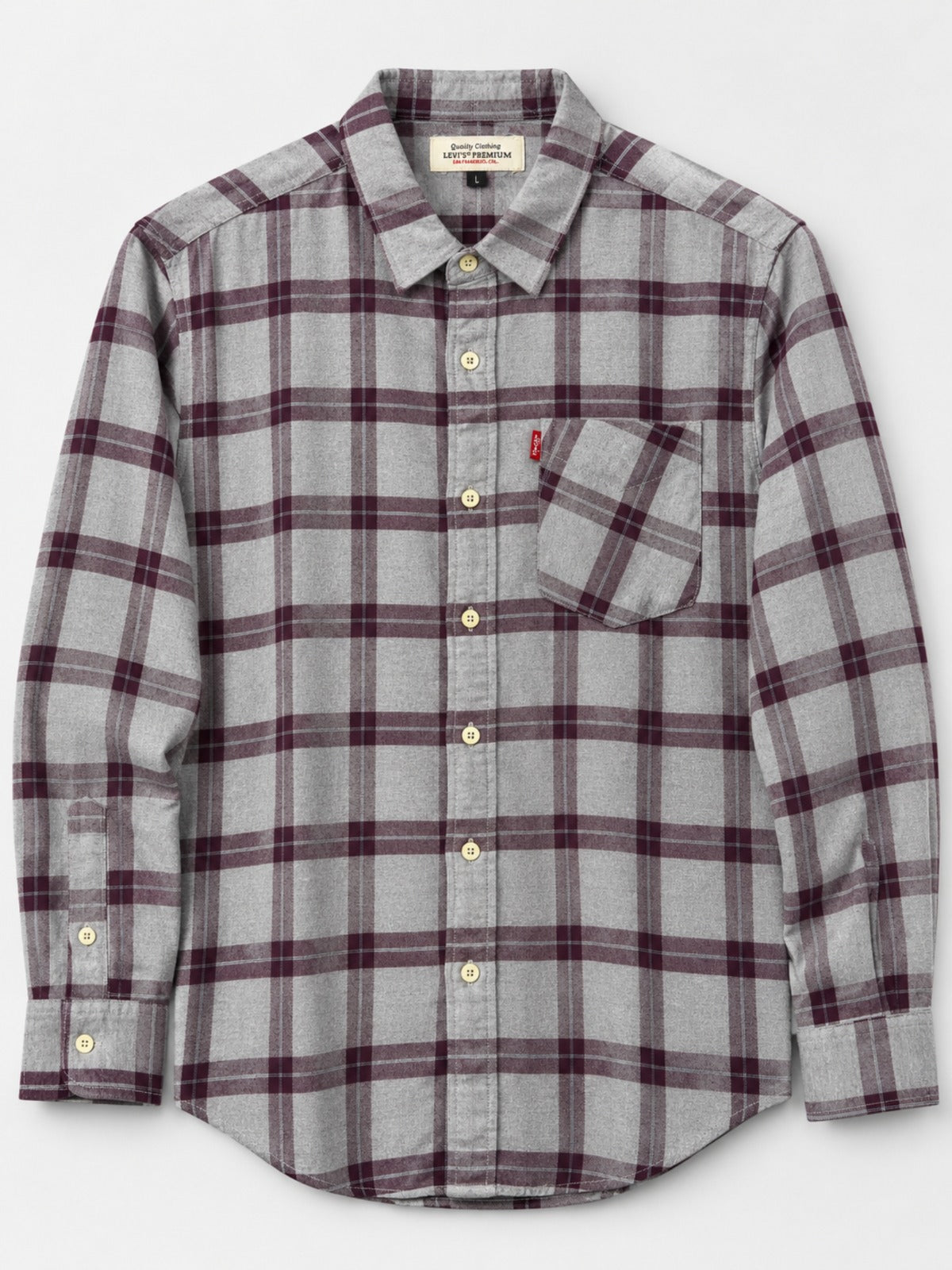 Men's Premium Winter Small Check Casual Shirt