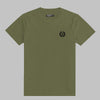 Men's Signature Emb. Round Neck Tee Shirt - Olive Green
