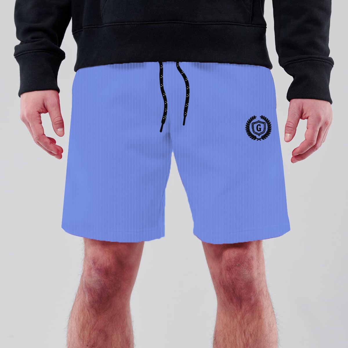 HG Signature Emb. Self Lining Two Quarter Shorts - Jordy Blue