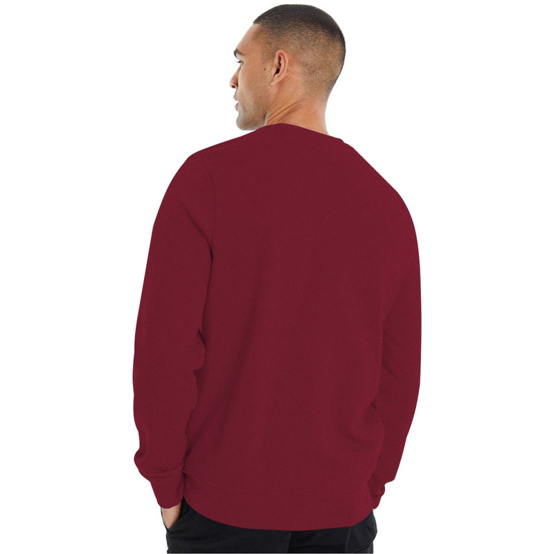 HG "STAY ON TRACK" Printed Premium Sweat Shirt - Maroon