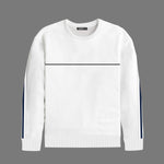 HG Elegant Combo Terry Sweat Shirt - White
