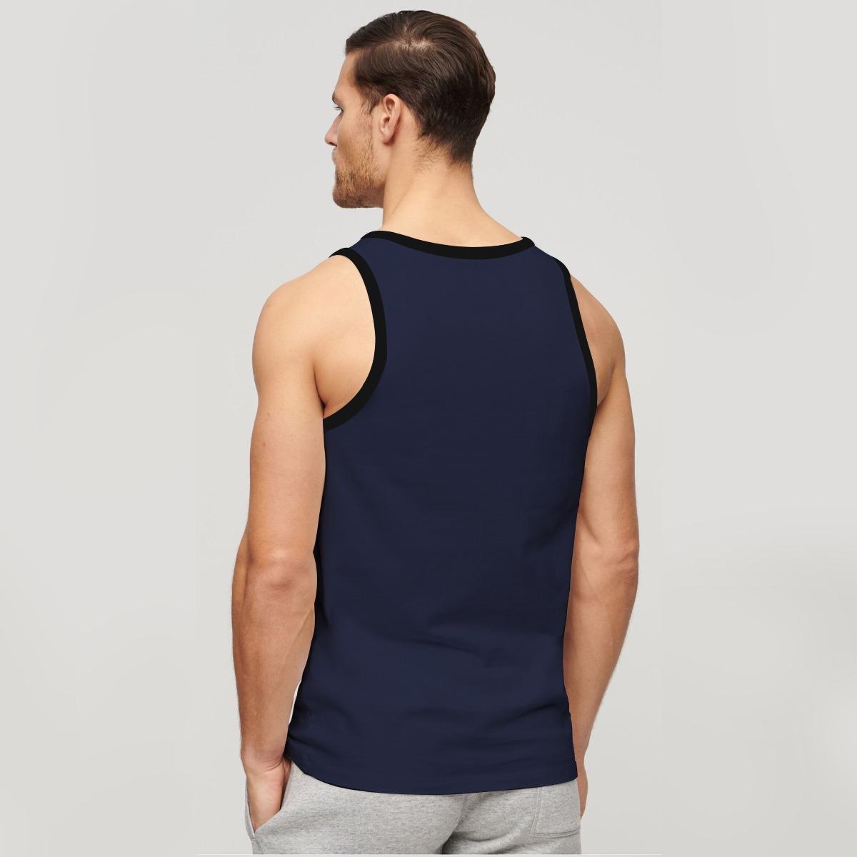 HG "Mountains" Printed ActiveFit Sleeveless Vest - Dark Navy