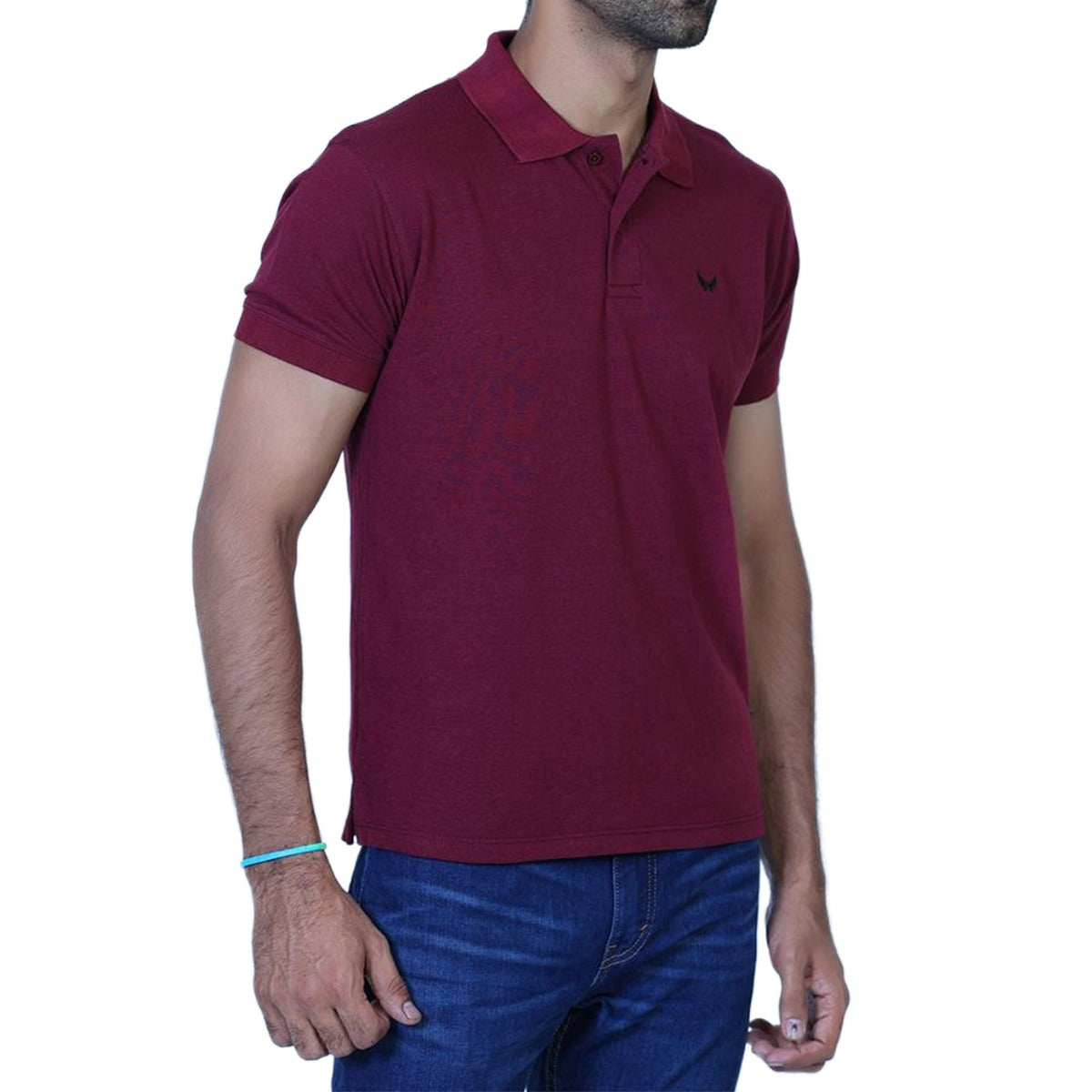 Signature Embroidered Polo - Maroon