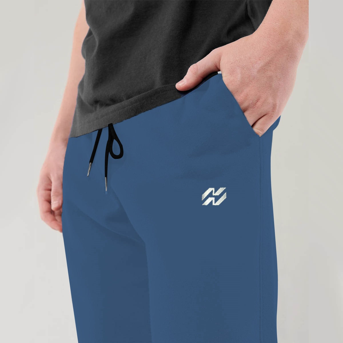 Hangree Premium Soft Cotton Trouser - Gray Blue