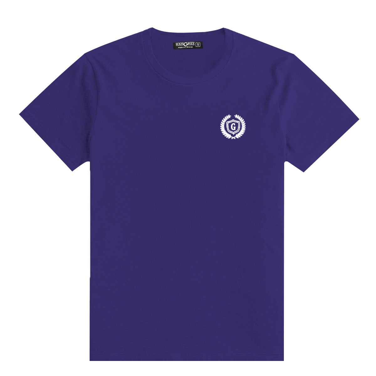 Signature Embroidered Tee Shirt - Navy Blue