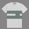 Green White Panel Tee Shirt For Men's