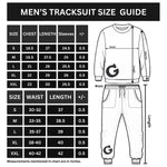 Men's Polyester Tracksuit for Winter - Black