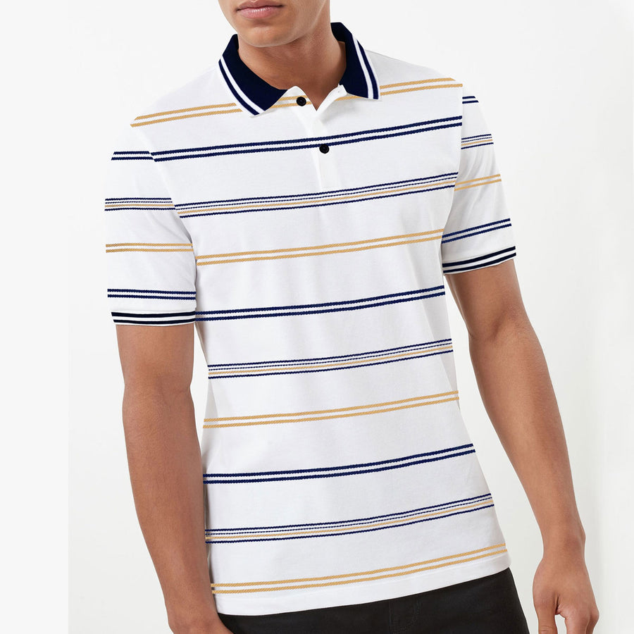 Yarn Dyed Tipping Executive Polo Shirt