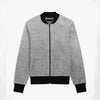 Elegant Textured Gray Fleece Jacket