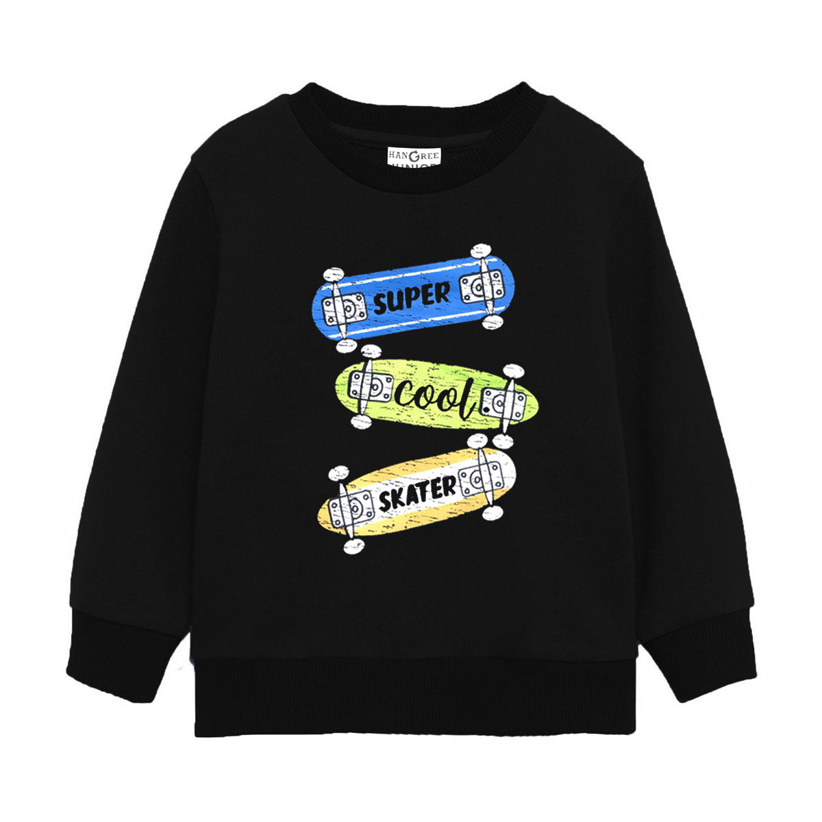 Boy's Super Cool Black Sweat Shirt