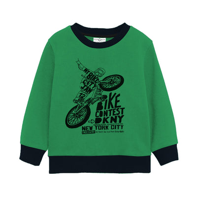 Boy's Printed Fleece Sweat Shirt