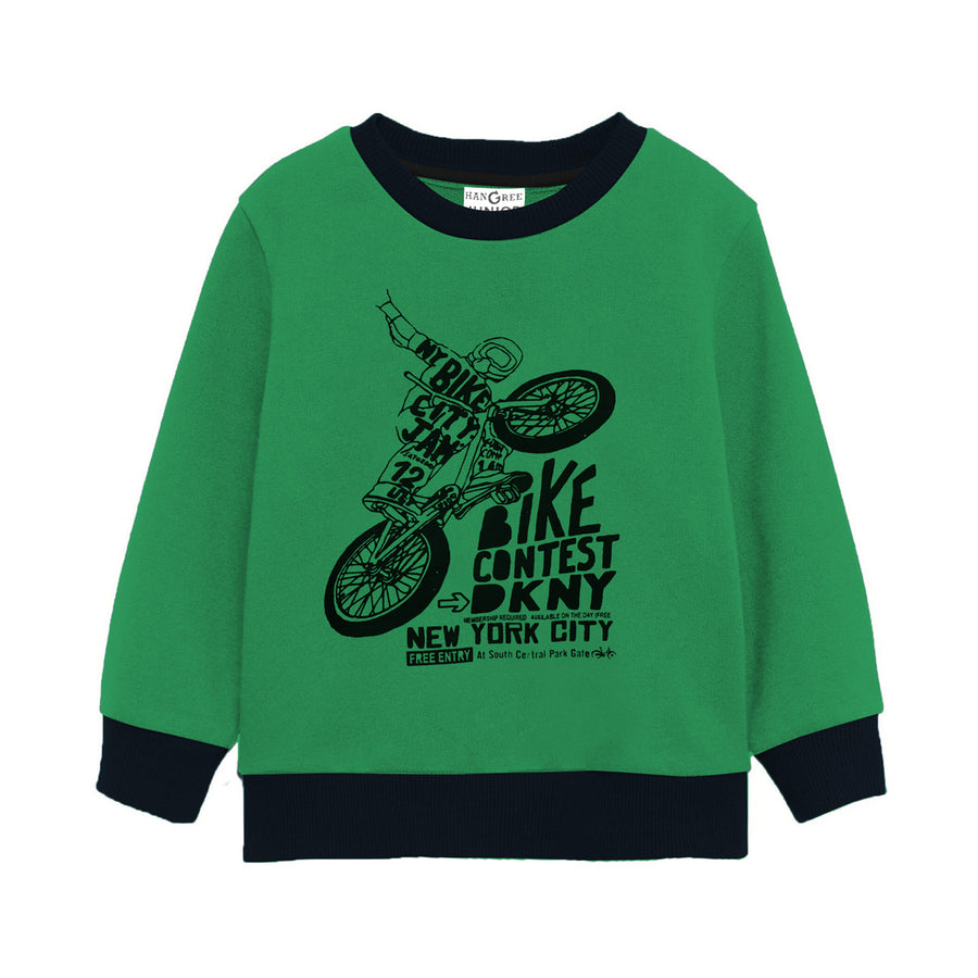 Boy's Printed Fleece Sweat Shirt