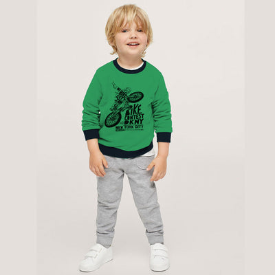 Boy's Printed Fleece Sweat Shirt