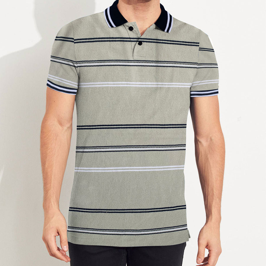 YARN DYED TIPPING EXECUTIVE POLO SHIRT