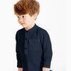 Superstar Navy Boy's Kurta Casual Shirt