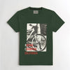 BOY'S UNIQUE PRINTED GREEN TEE SHIRT