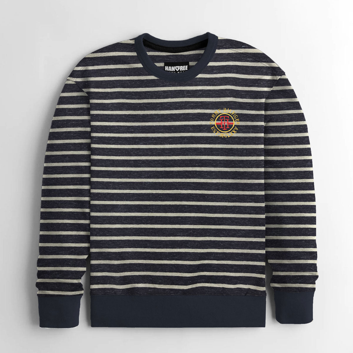 T/H YARN DYED STRAPER FLEECE SWEAT SHIRT