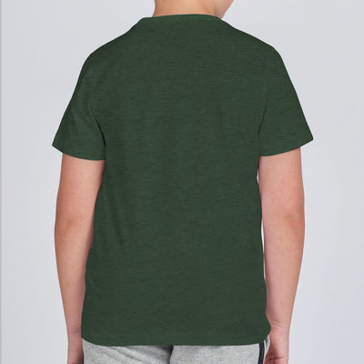 BOY'S UNIQUE PRINTED GREEN TEE SHIRT