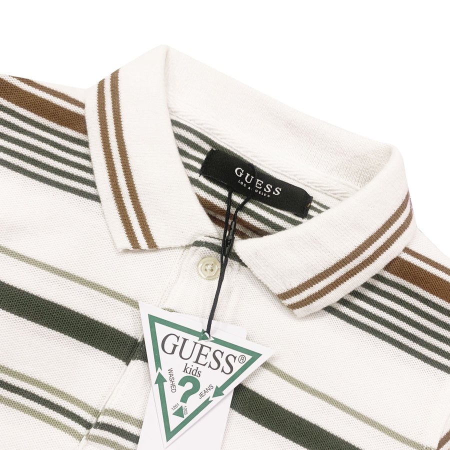 GS Boy's Yard Dyed Tipping Collar Polo Shirt
