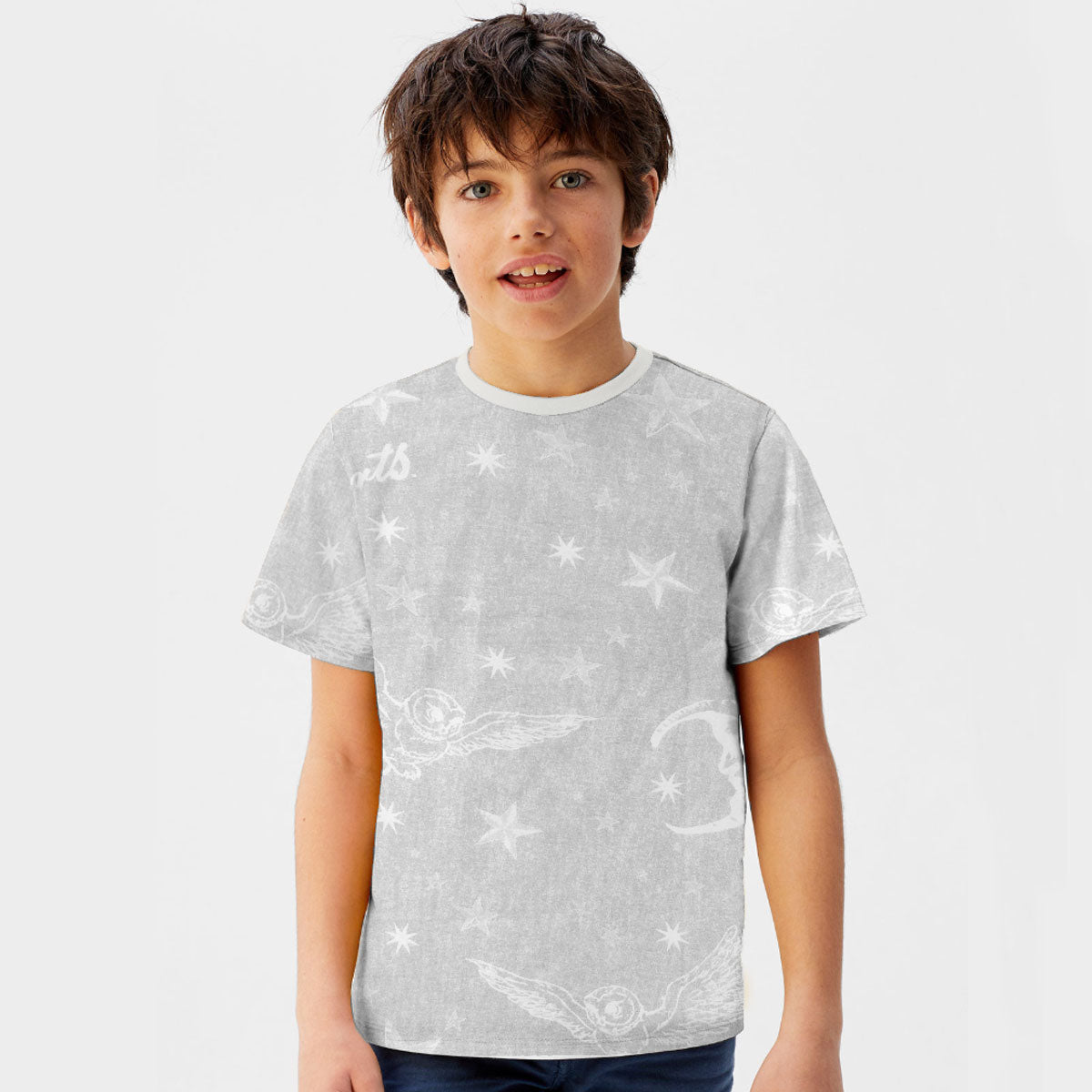 Unique Gray Boy's Fashion Tee