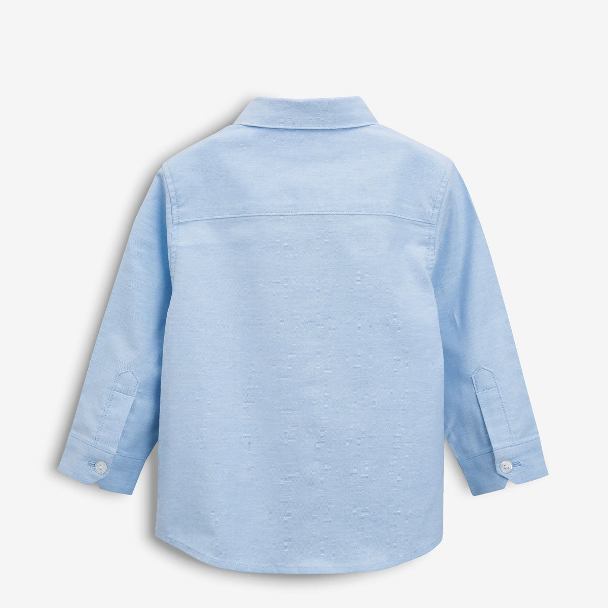 Boy's Sky Blue Solid Casual Shirt