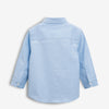 Boy's Sky Blue Solid Casual Shirt