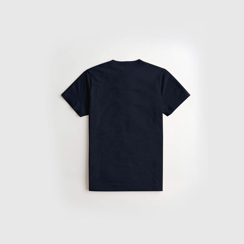 Navy Printed Kids Tee
