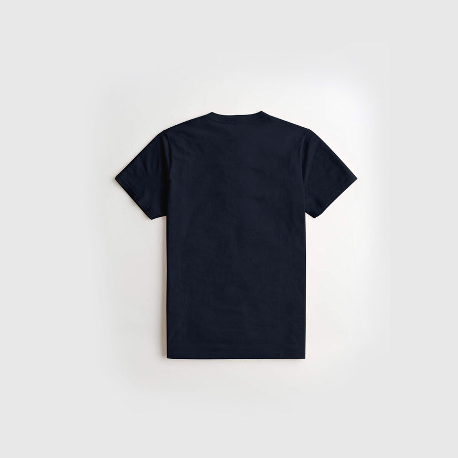 Navy Printed Kids Tee