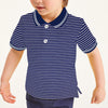 GS Boy's Yard Dyed Tipping Collar Polo Shirt
