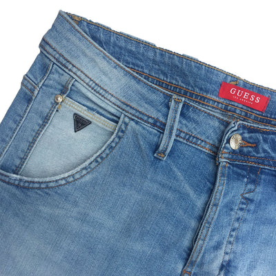 GUESS FADED LIGHT BLUE DENIM PANT For Men